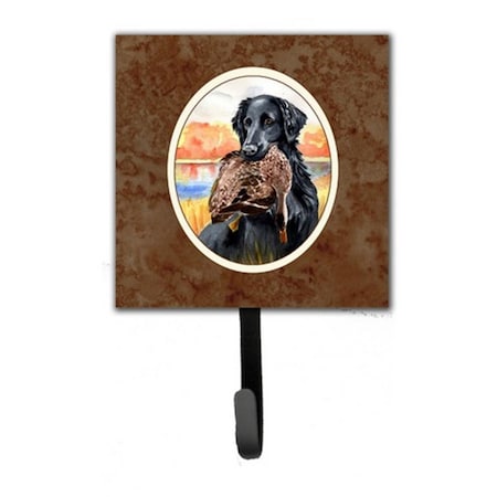 Jensendistributionservices Flat Coated Retriever Leash or Key Holder, 6 x 1.25 x 4.25 in. MI227990